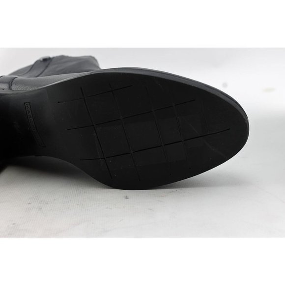 $180 Marc Fisher Samona Women Leather US 7.5 Black Ankle Boots Casual - Picture 3 of 12